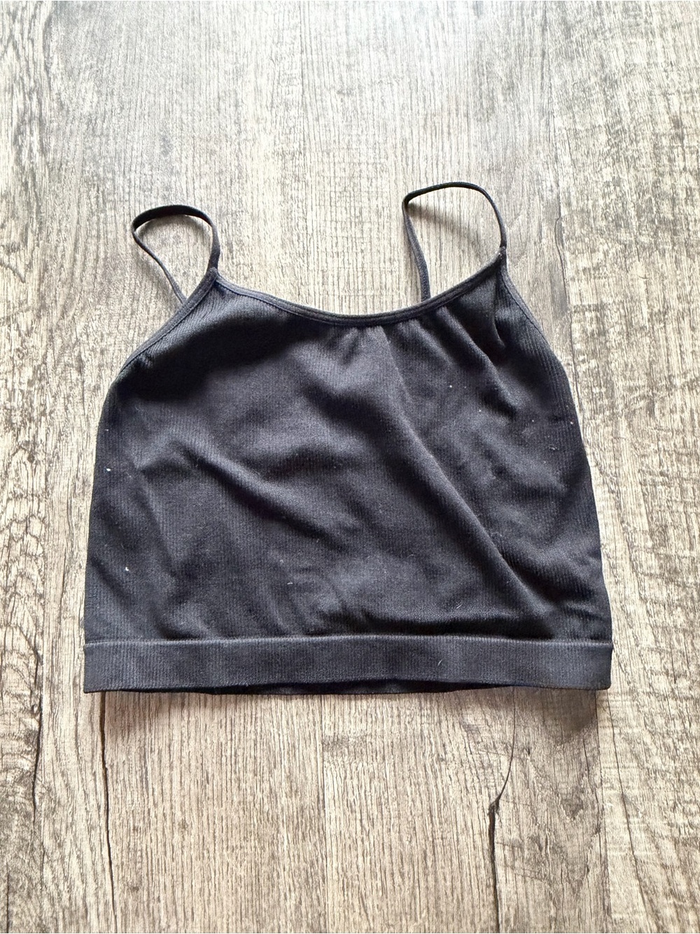 wild fable Black Cropped Cami Tank